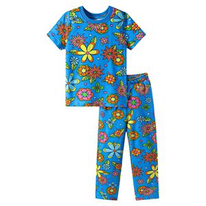 Bonito traje de pijama de algodón de talla grande para niñas, ropa de dormir térmica cómoda y transpirable con tela de Jersey suave para el verano - Product Image 1