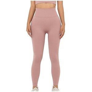 Leggings pour femmes de style actuel, coupe confortable, port quotidien, uni, non transparent, personnalisable, en spandex et nylon, service OEM ODM - Product Image 3
