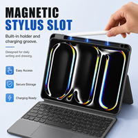 Étui clavier double couche pour tablette avec pavé tactile, support magnétique détachable et protection intégrée pour fourniture OEM/ODM