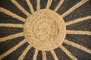 Urban Oasis Modern Eco-Friendly Yute Rug Handwoven Felpa Lana Patrón geométrico Contemporáneo para Perfect Home Floor Sanctuary - Product Image 6