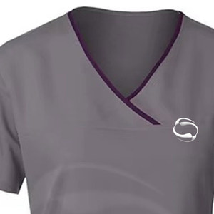 Conjuntos superiores médicos hombres mujeres Unisex cuello en V Spandex Hospital enfermería Scrub uniformes mujer Jogger Scrub Set - Product Image 2