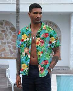 Camisa Hawaiana para Hombre, Verano, Casual, Playa, Abotonada, Manga Corta, Estampada, Tropical, Vacaciones - Product Image 6