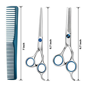 กรรไกรตัดผมบางสแตนเลส J2ใบมีดปลายแหลม - Product Image 2