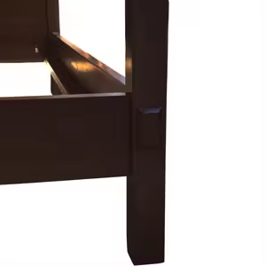 Lit à baldaquin sculpté à la main de style traditionnel des exportateurs indiens Quantité en vrac Bois dur et qualité durable à vendre - Product Image 3