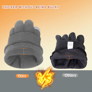 Gants d'hiver imprimés avec logo personnalisé pour hommes et femmes Écran tactile chaleureux pour la pêche en plein air Personnalisation disponible - Product Image 3