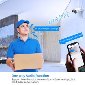 Nouvelles tendances Hiseeu 5MP H.265 IP66 Alexa Vision nocturne Système de sécurité extérieur 16 canaux Caméra CCTV <span class=keywords><strong>sans</strong></span> <span class=keywords><strong>fil</strong></span> Wifi Kits NVR - Product Image 4