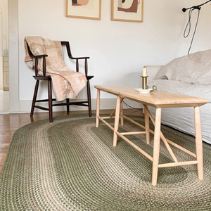 Tapis de jute rond tissé à la main avec motif floral noir et naturel, revêtement de sol bohème durable, tapis intérieur-extérieur en gros - Product Image 6