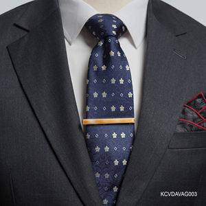 [Tinh Vu Collection] Clip de Corbata de Lujo para Hombre, Chapado en Oro de 18K - Piedra Preciosa de Ágata Amarilla Facetada Fengshui (KCVDAVAG003) - Vietnam - Product Image 2