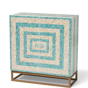 Mueble de Concha de Nácar Hecho a Mano, Muebles con Incrustaciones de Concha de Primera Calidad para Interiores Sofisticados - Product Image 2