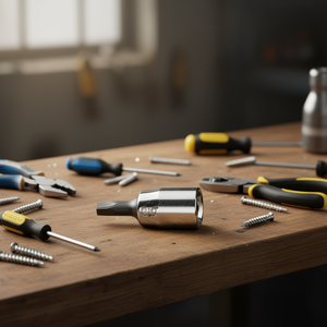 Llaves de vaso cromadas de 1/4 de pulgada con punta pulida para tornillos Torx - Product Image 3