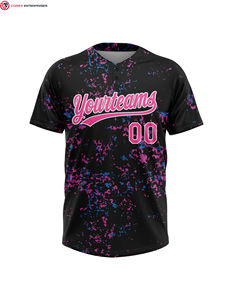 เสื้อเจอร์ซีย์ซอฟต์บอลแบบมีกระดุม2เม็ดสำหรับผู้หญิงเสื้อเบสบอลแห้งเร็ว - Product Image 2