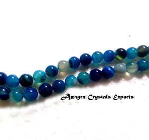 Ágata Ojo de tigre Jap Mala con Ohm Heart Cuenta curativa natural Venta al por mayor de piedras preciosas Mala Comprar en línea de Amayra Crystals Exports - Product Image 5