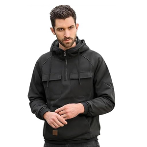 Sweats à capuche en coton 100% pour hommes Vestes mélangées en molleton avec logo personnalisé Caractéristique anti-rétrécissement Tissage tricoté Motifs colorés - Product Image 2