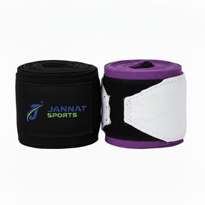 ผ้าพันมือชกมวยคุณภาพสูง ผ้าฝ้ายยืดหยุ่น ระบายอากาศดี มั่นคง รับทำโลโก้ สำหรับมืออาชีพ - Product Image 1