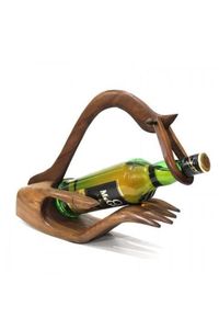 Minimal Wooden <b>Bottle</b> Holder With Natural Finish For <b>Clean</b> And Elegant Home Decor - Product Image 4