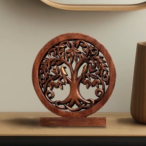 ประติมากรรมโต๊ะทำจากไม้แบบพรีเมี่ยมของตกแต่งโต๊ะที่สร้างสรรค์ทำด้วยมือสวยงามกลางโต๊ะสำหรับการตกแต่งภายในแบบร่วมสมัย - Product Image 3