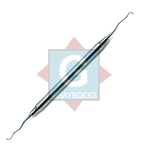 ที่ขูดหินปูนแบบสองด้านความแม่นยำเครื่องมือทันตกรรมแบบแมนนวลทำจากเหล็กและวัสดุพลาสติก - Product Image 6