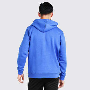 Vente chaude Solide Couleur Bleu Pull Hommes Hoodies Logo Personnalisé 100% Coton Tissu Hiver Porter Des Sweats À Capuche Surdimensionnés Avec Des quantité minimale de commande Bas - Product Image 4