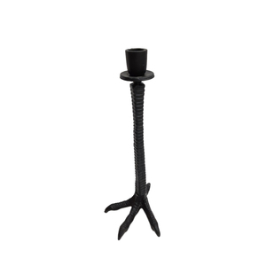 Fabuloso portavelas cónico de hierro negro diseño de garras decoración de iluminación de mesa de Metal para boda Navidad para oficina en casa - Product Image 4