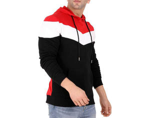 Nuevas sudaderas con capucha de invierno personalizadas, estilo urbano unisex con paneles de colores llamativos, sudaderas de forro polar de corte casual a la moda. - Product Image 4
