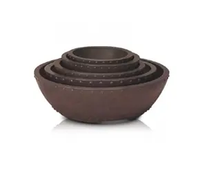 KOREA MICA POT IN DUSTRIE Glimmer Bonsai Pot ROB7 210 X60mm 0,7 kg hergestellt in Südkorea