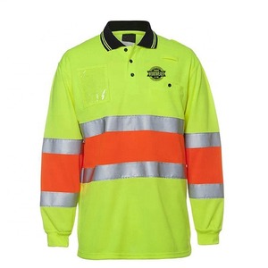 Camiseta Polo de Trabajo de Seguridad Reflectante de Alta Visibilidad Unisex Profesional al por Mayor, Material de Poliéster y Algodón, Certificación CE - Product Image 2