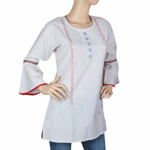 Blusa Bordada Estilo Western para Mujer - Azul Marino - Product Image 1