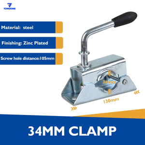 Soporte de Remolque de Acero Prensado Galvanizado OEM ODM de Larga Duración, <span class=keywords><strong>Abrazadera</strong></span> de 34 mm para <span class=keywords><strong>Rueda</strong></span> de Apoyo de Semirremolque - Product Image 2