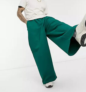 Ropa informal suelta, pantalones de chándal ligeros, pantalones holgados de cintura alta, de gran tamaño, 100% de algodón, Unisex, pierna ancha, a prueba de viento - Product Image 6