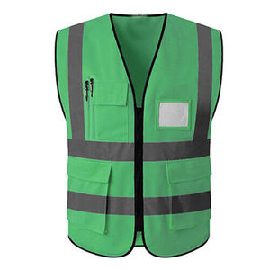 เสื้อกั๊กสะท้อนแสงสำหรับงานก่อสร้าง เสื้อผ้าเพื่อความปลอดภัยสำหรับทำงาน มีกระเป๋าหลายช่อง ชุดทำงานกลางวันกลางคืน ชุดยูนิฟอร์มอื่นๆ - Product Image 3