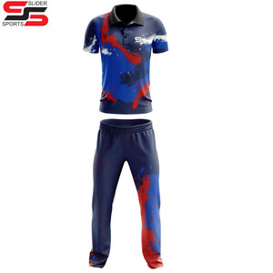 ชุดเครื่องแบบคริกเก็ตสำหรับเล่นกีฬาแขนครึ่งท่อนวัสดุโพลีเอสเตอร์น้ำหนักเบางานตามสั่ง2026 - Product Image 1