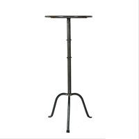 Table basse ronde en métal décoré d'or de conception antique pour la table de meubles de mariage Table d'appoint en aluminium sculptée à la main