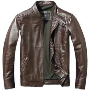 Chaqueta de Cuero Genuino de Alta Calidad, Estilo Urbano, Tendencia 2026, Talla Grande, Informal, con Logotipo Personalizado, para Motocicleta - Product Image 2