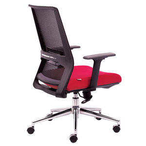 Silla de Oficina Ergonómica Premium con Malla Cromada, Altura Ajustable y Reposacabezas - Product Image 3