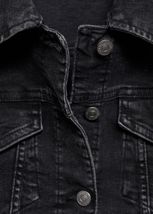 Chaqueta vaquera de manga larga para hombre y mujer de nuevo estilo, Chaqueta de algodón transpirable cómoda con precio de servicio OEM - Product Image 2