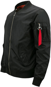 แจ็กเก็ตหนังสำหรับฤดูหนาวคุณภาพพรีเมี่ยมสำหรับทุกเพศสไตล์เบสบอลใหม่พร้อมโลโก้ปักตามสั่งผ้าฝ้ายถัก - Product Image 3