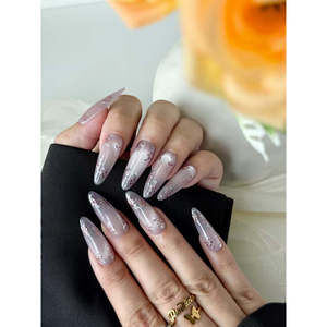 Mauve Serenade Press-On Nail: Elegante tonalità malva per nail art, decorazione per unghie facile da applicare - Product Image 4