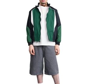 Anorak vintage en nylon rétro personnalisé en gros Veste coupe-vent à capuche pour hommes - Product Image 5