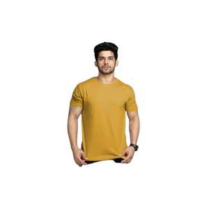 Camiseta de Cuello Redondo Lisa de Algodón para Hombre, Suave, Transpirable, Cómoda, Informal, al por Mayor - Product Image 5