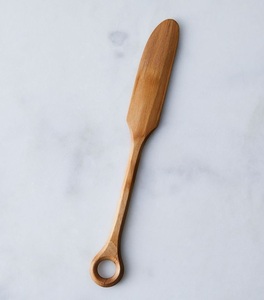 Ensemble de spatule d'acacia en bois louche en bois ustensiles de cuisine prix usine accessoires de cuisine à long manche naturel de haute qualité - Product Image 2