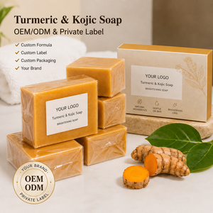 <span class=keywords><strong>Sapone</strong></span> all'Acido Kojico e Curcuma per Marchi di Bellezza, Formula Personalizzata, Logo, Confezione e Supporto Campioni - Product Image 1