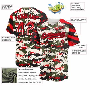 Unisex Baseball Jersey Custom Team Uniform 100% Polyester Breathable Moisture-Wicking Fabric Button-Down <b>Collar</b> Short Sleeves - Product Image 3