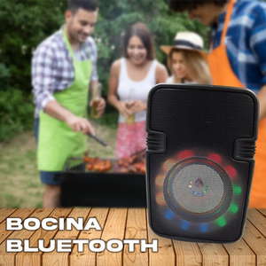 <b>Bluetooth</b> Speaker/Radio/Aux/TF Card/<b>Mic</b> Woofer Pack 5pc - Assorted Colors - Product Image 5