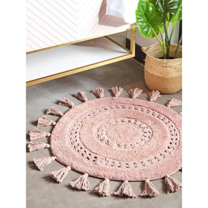 Tapis de bain en coton tufté Circle Tassel Tapis de bain de qualité supérieure - Product Image 4