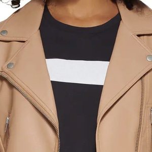 แจ็คเก็ตหนังผู้หญิงรุ่นใหม่ล่าสุด รับทำโลโก้ตามสั่ง ผลิตจากหนังแท้ หนังแกะ หนังวัว คุณภาพพรีเมียม แฟชั่นสำหรับขี่มอเตอร์ไซค์ ขายส่งจากโรงงาน - Product Image 6