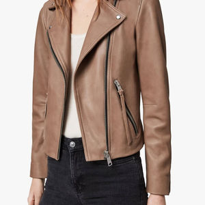 Chaqueta de cuero para mujer de la mejor calidad 2025 en el mejor Material, chaqueta de moda de cuero para mujer, precio al por mayor - Product Image 4
