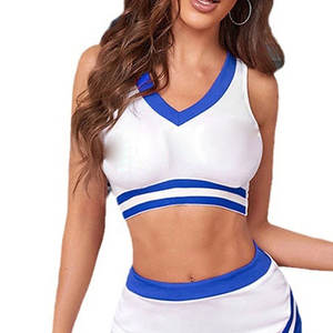 Top Deportivo Performance Cheer Shell, Material Atlético Flexible para Prácticas, Entrenamiento y Uso en Escenario - Product Image 1
