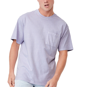 เสื้อยืดผู้ชายทรงหลวมแบบดรอปไหล่ ยี่ห้อ OEM Fortune apparel  รับทำโลโก้ตามสั่ง ผ้าฝ้าย 100% เสื้อยืดโอเวอร์ไซส์ เสื้อยืดเปล่าสำหรับผู้ชาย - Product Image 1