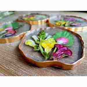 Posavasos hecho a mano para niños más vendidos, forma personalizada, exportador de resina de madera de nogal DE LA India con alta calidad - Product Image 2