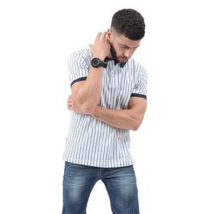 เสื้อยืดโปโลชายสไตล์ลำลอง,เสื้อสีเลือกลายได้ตามต้องการดีไซน์ใหม่ - Product Image 3